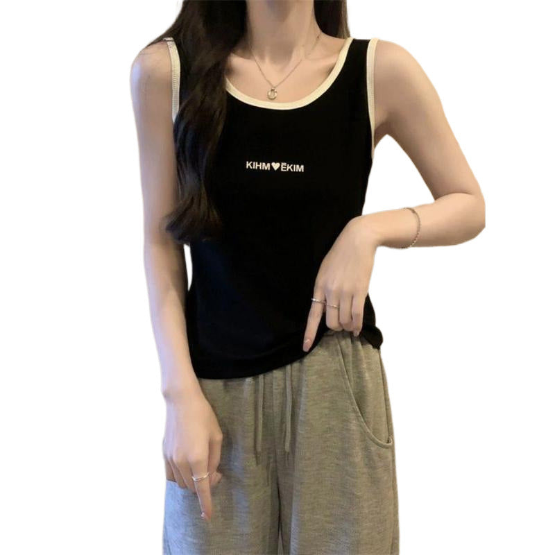 Modal Sleeveless Vest Women Casual Print Top