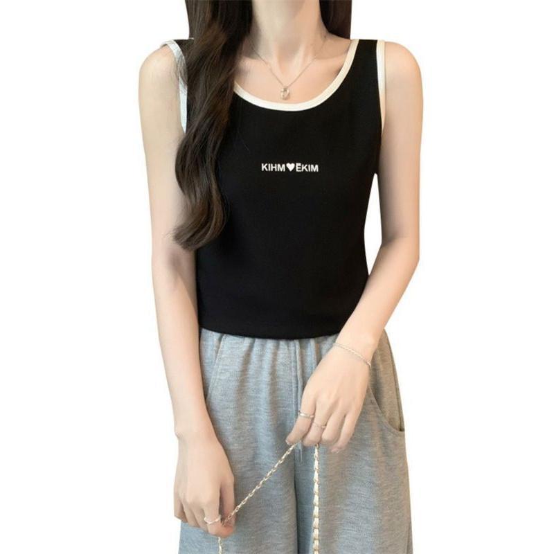 Modal Sleeveless Vest Women Casual Print Top